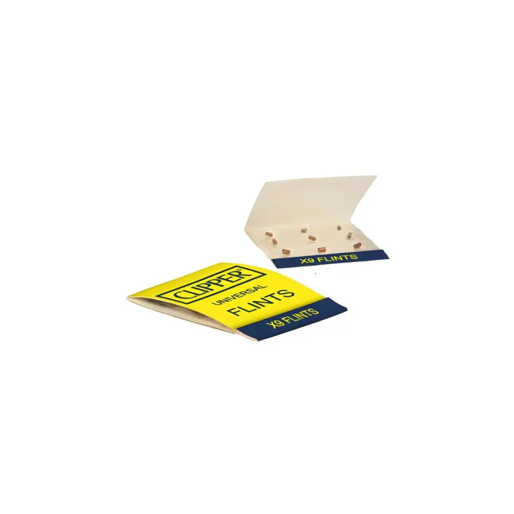 Clipper Feuersteine Universal 9 Stück gelb-blau für Headshop